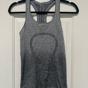 lululemon athletica Gray Racerback Tank Top